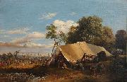 Theodore Ravanat La foire de Beaucroissant oil painting